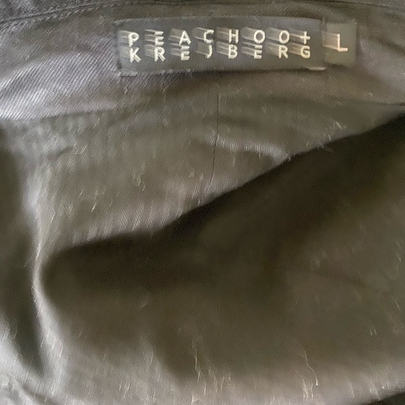 Peachoo + Krejberg linen overcoat poncho - Picture 5 of 9